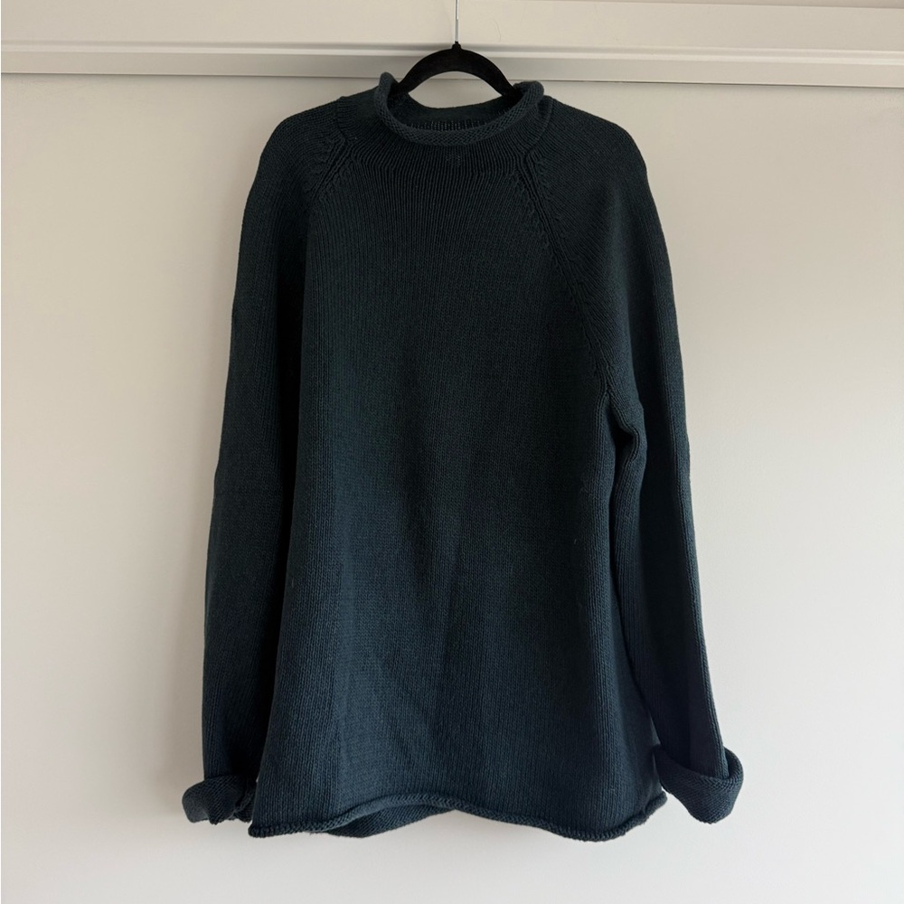 J. Crew Forest Green Knit Pullover